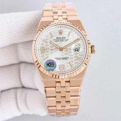 White Gold Rolex Land-Dweller, V2 Racing Edition, 40mm, housing the 9015-modifie