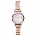 Armani Winter Hit, Rose Gold Mother-Of-Pearl Dial, Steel Strap Women's Watch. Mo