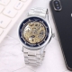 Stainless Steel Strap With Butterfly Buckle, White: , Gold: , Longines, Fully Au
