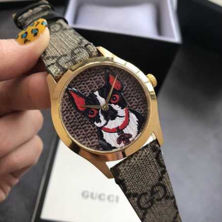 leather surface, the latest classic and versatile model No.56 Gucci G-Timeless Y - Click Image to Close
