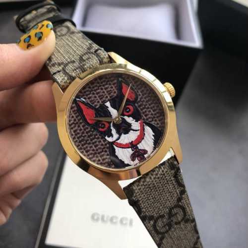 leather surface, the latest classic and versatile model No.56 Gucci G-Timeless Y