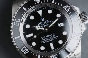The Rolex Oyster Sea-Dweller Black Ghost King is crafted from 904L stainless ste