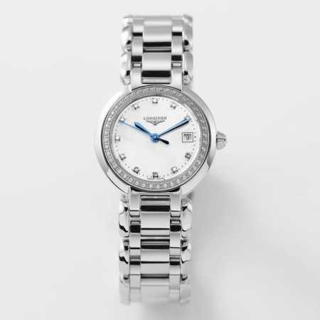 White - Gold Bezel With Diamonds +50 Ky New Arrival Recommendation: Longines Hea - Click Image to Close