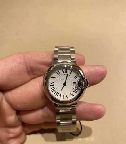 Cartier Ballon Bleu series quartz movement waterproof minimalist women's watch,