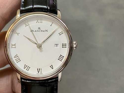 tw Blancpain 6651-1127-55B Enamel White Willow Needle Roman Scale Is Simple A