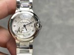 Af Cartier Ballon Bleu 28Mm Sunburst Dial Quartz Movement DDD