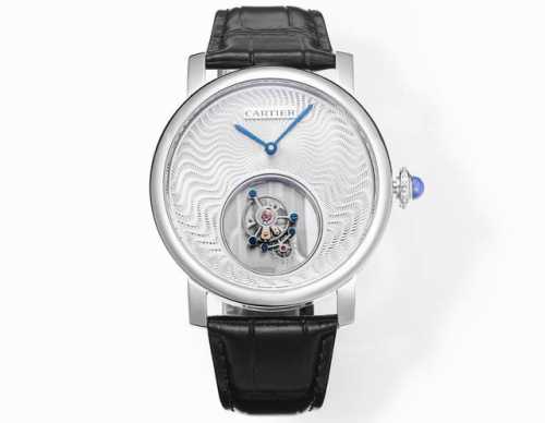 V2 Cartier 1. The tourbillon is electroplated white, matching the original DDD.