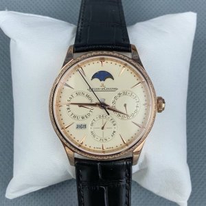 V9 Jaeger-LeCoultre Master Perpetual Calendar Rose Gold Diamond Leather Classic