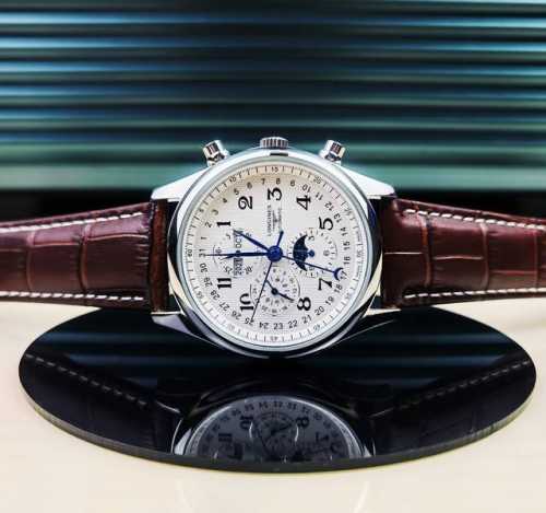 Longines Eight-Hand Moon Phase Mechanical Men's Watch Master Collection - A Must