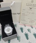 Ar60007 Armani watch with a mechanical steel band: Brand new, unopened, never us