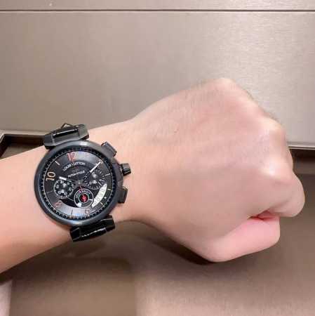 Lv Lv Louis Vuitton Tambour Evolution Chronograph Style Features: Rugged and mas - Click Image to Close
