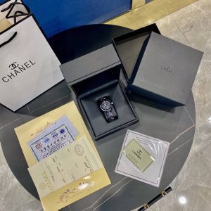 High-Quality Ceramic Chanel J12 Quartz Women's Watch Ceramic Material Stone Dial