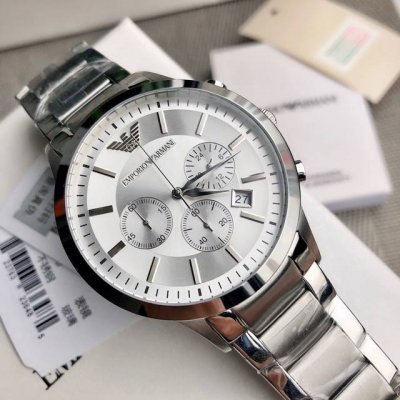 Verified Armani Ar2458 Classic Casual Business Style, 316 Stainless Steel Strap,