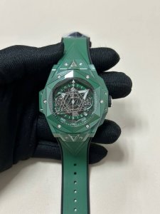 Hublot Big Bang Series Tattoo II 45mm Green Ceramic Quick-Release Watch Strap DD