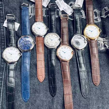 Platinum 340 Brand: Cartier Series: Blue Balloon Series Style: Classic Men's Wat - Click Image to Close