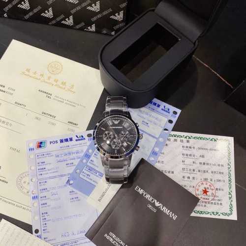 Genuine original Armani Renato series men's watch, showcasing exquisite details