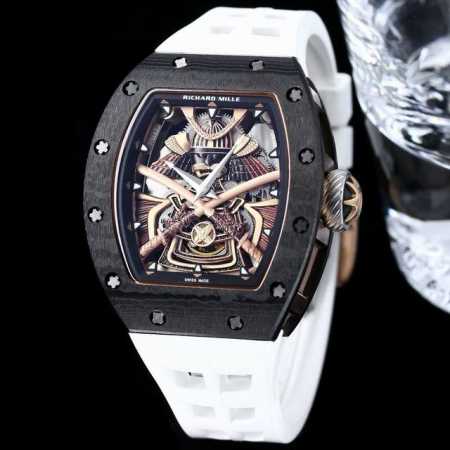 richard Mille Rm047 New Fake Carbon Fiber Samurai Armor Equipped With Flywhee - Click Image to Close