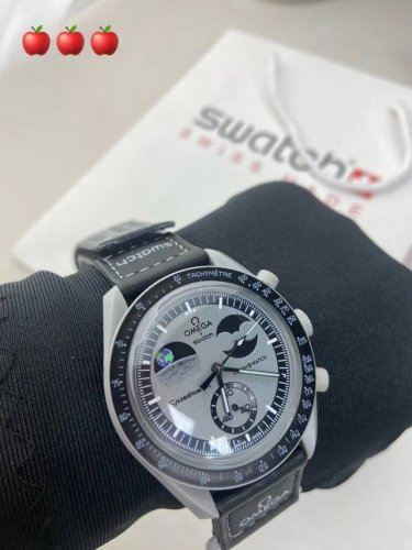 Omega Swatch co-branded integrated case series High cost performance. Look for q