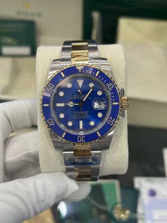 Exclusive real shot Rolex Submariner, gold and blue water ghost, Swiss 3135 mov - Click Image to Close