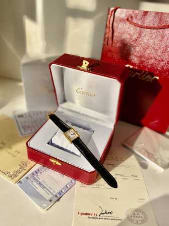 Women's crocodile pattern leather strap Cartie.R Tank Mc series women's model, - Click Image to Close