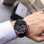 Armani Ar2432 2433 2447 2473. This multi-functional men's chronograph watch feat