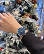 IWC Portofino IW356522 automatic men's watch, 40mm blue dial, 18K rose gold pin
