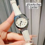 Rose gold diamond face Roman face Cartier-Cartier women's watch is young and go