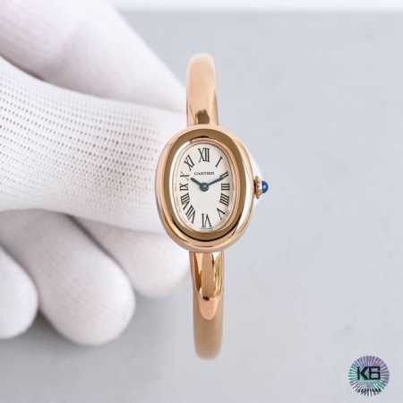 Sincere work! Cartier "Bathtub" gold bracelet watch! This series of round and r - Click Image to Close