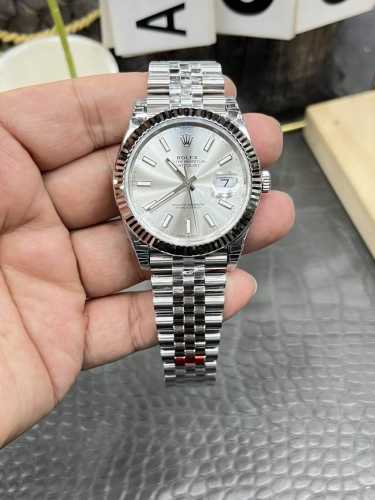 Vs Rolex Datejust Series 41Mm Silver Datejust Dandong Automatic Mechanical