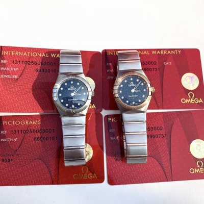 New Omega Constellation V with Genuine Diamonds. This model has been heavily adv