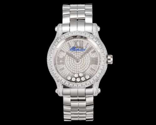 yf, White Gold Yf - New Arrival Full Diamond Happy Diamond 36mm 2025 Latest Mode