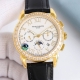 White diamond and gold diamond New Patek Philippe complex function chronograph