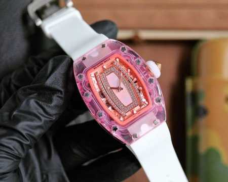 Richard Mille's latest offering, the Ladies RM07-02 Pink Lady Sapphire, combines - Click Image to Close