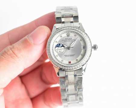 White case, gold case, steel band 50 2630 Best female model of the year Rolex ne - Click Image to Close