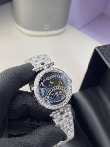Van Cleef & Arpels Lover's Bridge with diamonds on steel band, a new model with