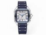 Brand New Cartier Santos with Rubber Strap - Latest Model, Original Mold. 1. Cas