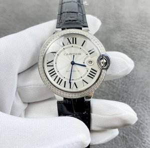 Cartier Ballon Bleu 42mm series! Diamond-set model, rounded and elegant, exudin
