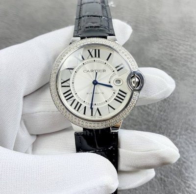 Cartier Ballon Bleu 42mm series! Diamond-set model, rounded and elegant, exudin