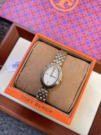 Tory Burch Oval Dial Quartz Women's Watch The oval-shaped watch features a gold- - Click Image to Close