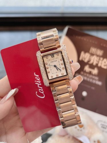 Cartier ladies watch with imported quartz movement. This watch is very popular a