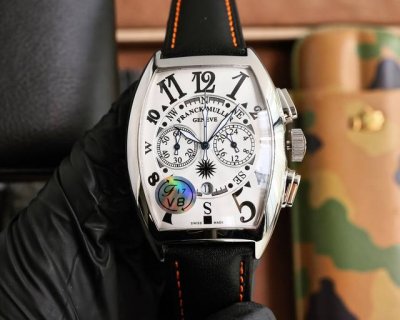 ranck Muller 40*52Mm Barrel-Shaped Case Japanese Multi-Function Quartz Moveme