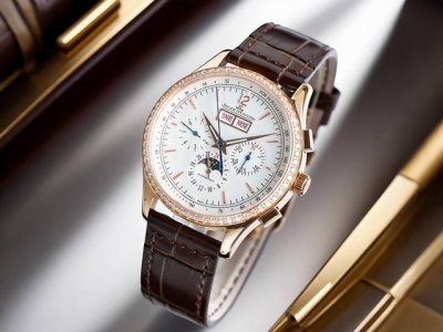 The Jaeger-Lecoultre Master Collection 4138420 watch, featuring white diamonds