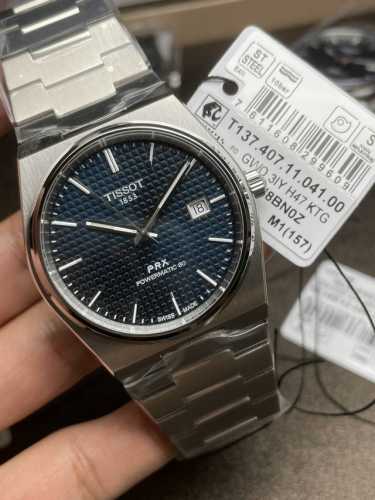 Tissot's latest model, T137407.prx, features a Swiss mechanical movement with u