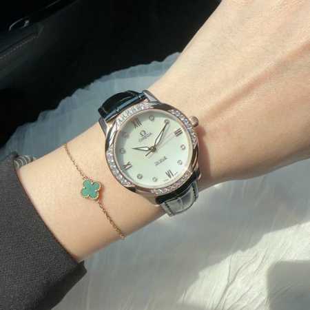 Omega Omega Flower Goddess Essential, Watch Features Double Sapphire Crystal Gla - Click Image to Close