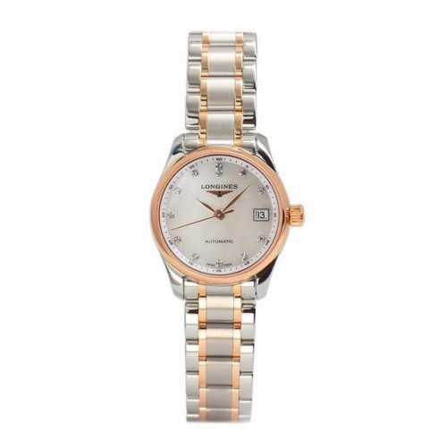 Actual Delivery Photo, Longines Master Series Diamond-Set Mother-Of-Pearl Mechan