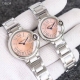 White Steel Electroplated + 20 Diamond Bezel + 40 Cartier Dimensions: 28Mm, 33Mm