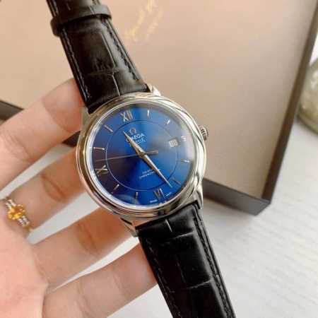 White Leather Steel Band 20 Gold 20 Brand: Omega Series: Classic De Ville Series - Click Image to Close