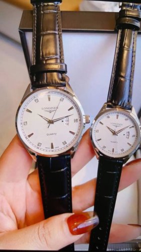 Gold Case + 20 Steel Band 20 Longines Couple Watch Original Imported Quartz Move