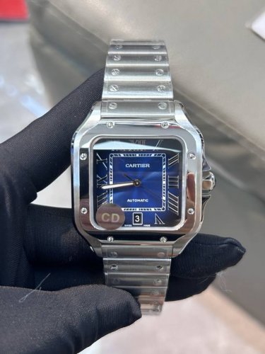Exclusive Real Photos Cartier Santos Series, Swiss Movement, Automatic Mechanica