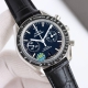 leather strap, steel strapOmega Speedmaster Co-Axial ChronographModel: 31.44.51